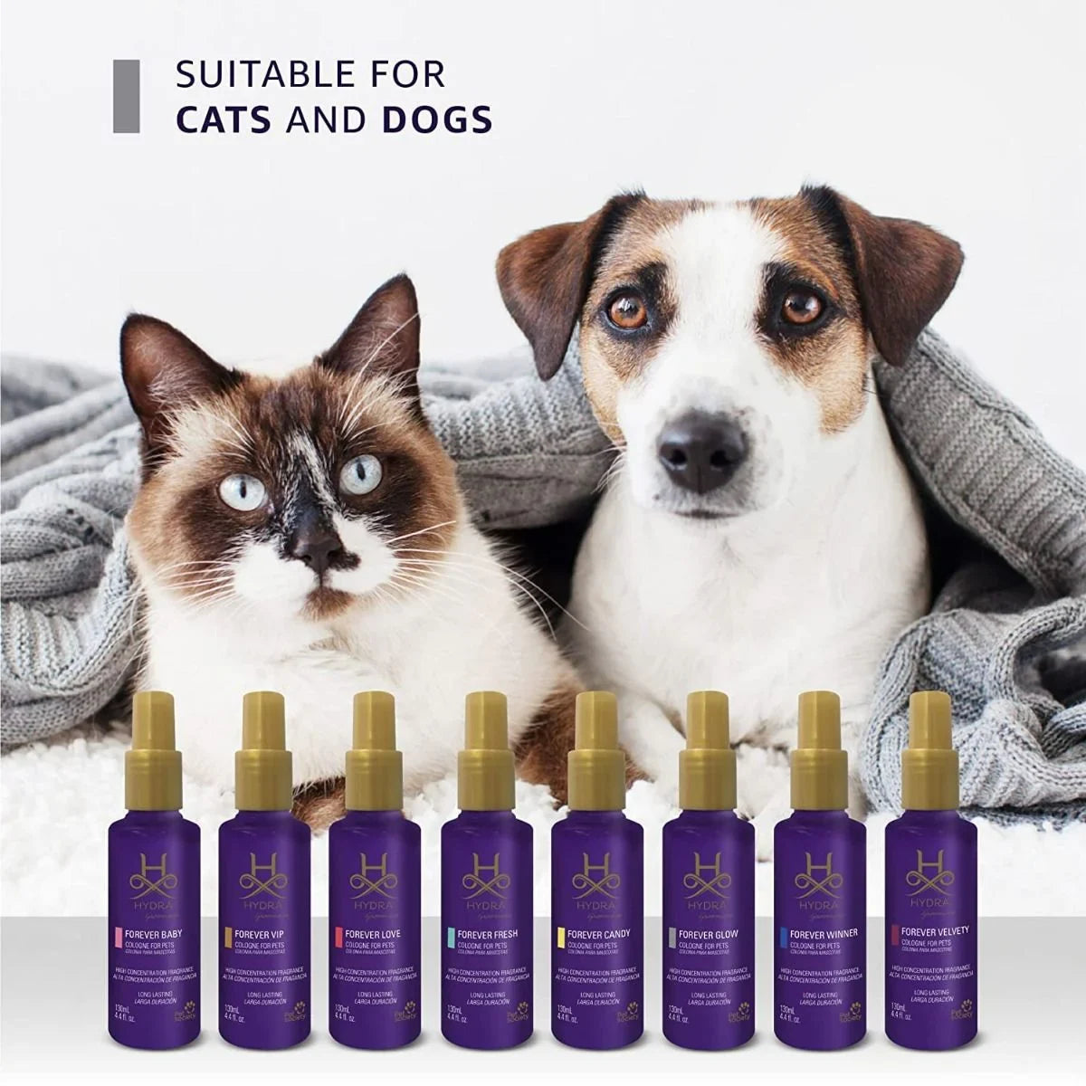 Hydra Floral Gourmand Fragrance Forever Glow Cologne for Dogs And Cats - 130ml - Zigly