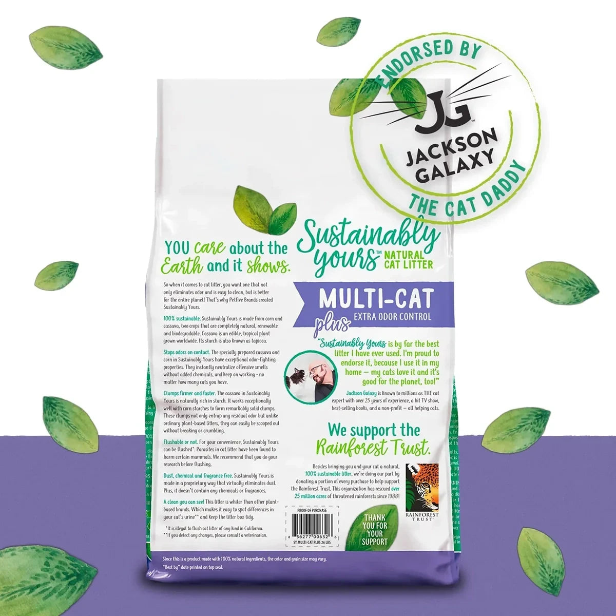Sustainably Yours Multi-Cat Litter Plus - 5.9kg - Zigly