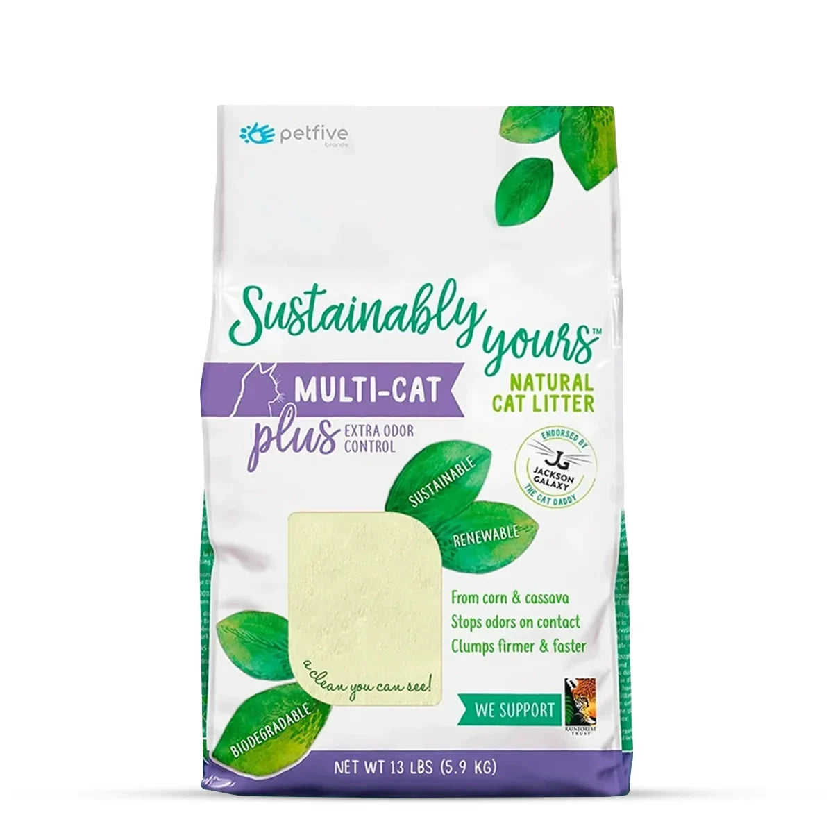 Sustainably Yours Multi-Cat Litter Plus - 5.9kg - Zigly