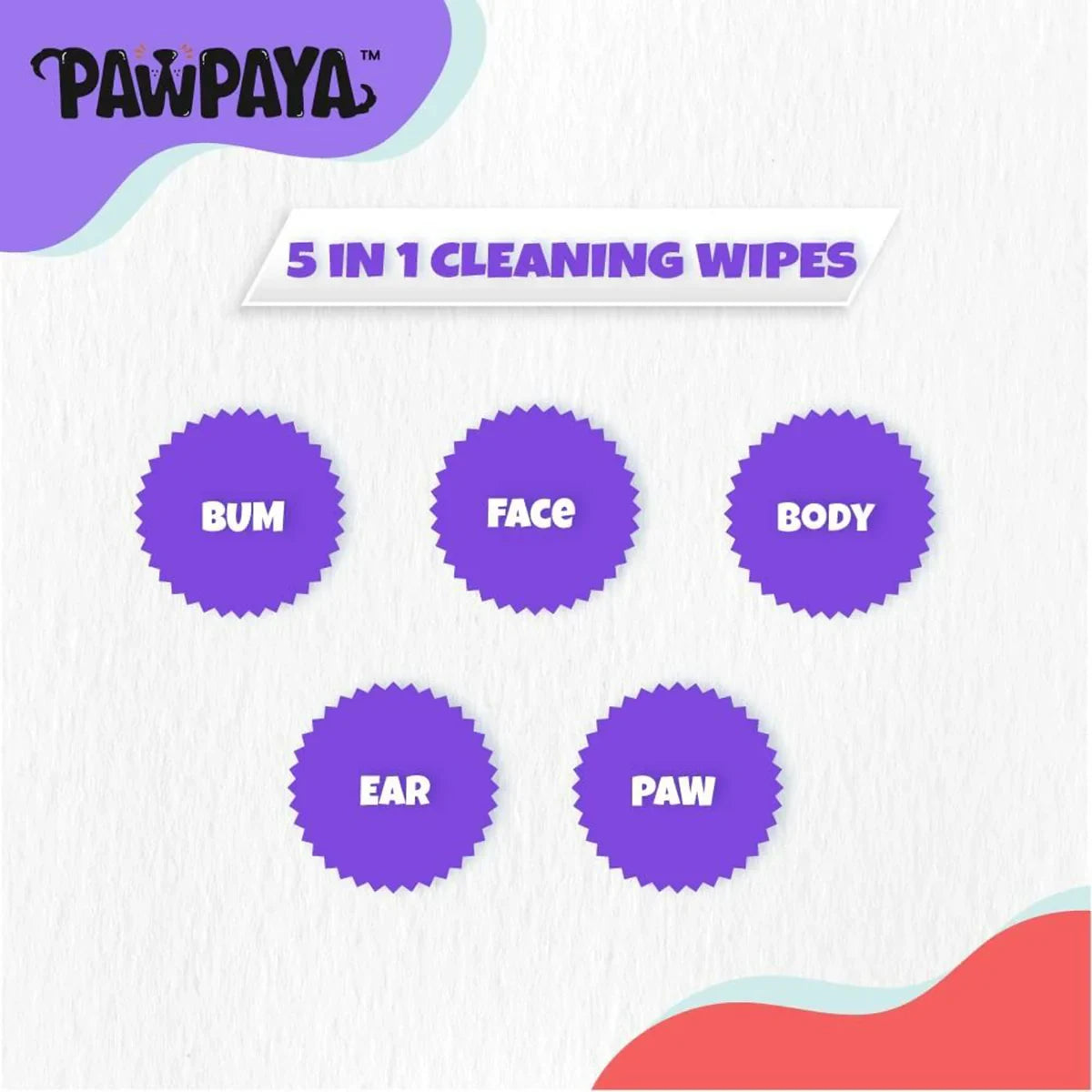 Pawpaya Pet Wipes - 20 x 18cm - Zigly