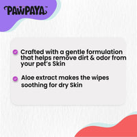 Pawpaya Pet Wipes - 20 x 18cm - Zigly