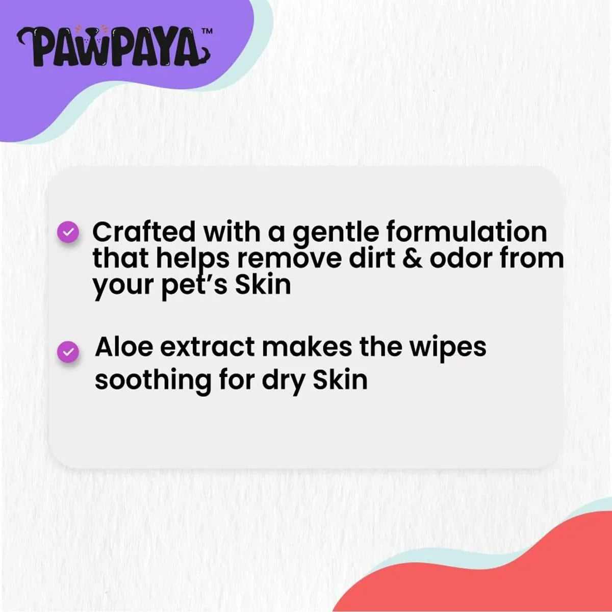 Pawpaya Pet Wipes - 20 x 18cm - Zigly