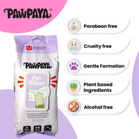 Pawpaya Pet Wipes - 20 x 18cm - Zigly