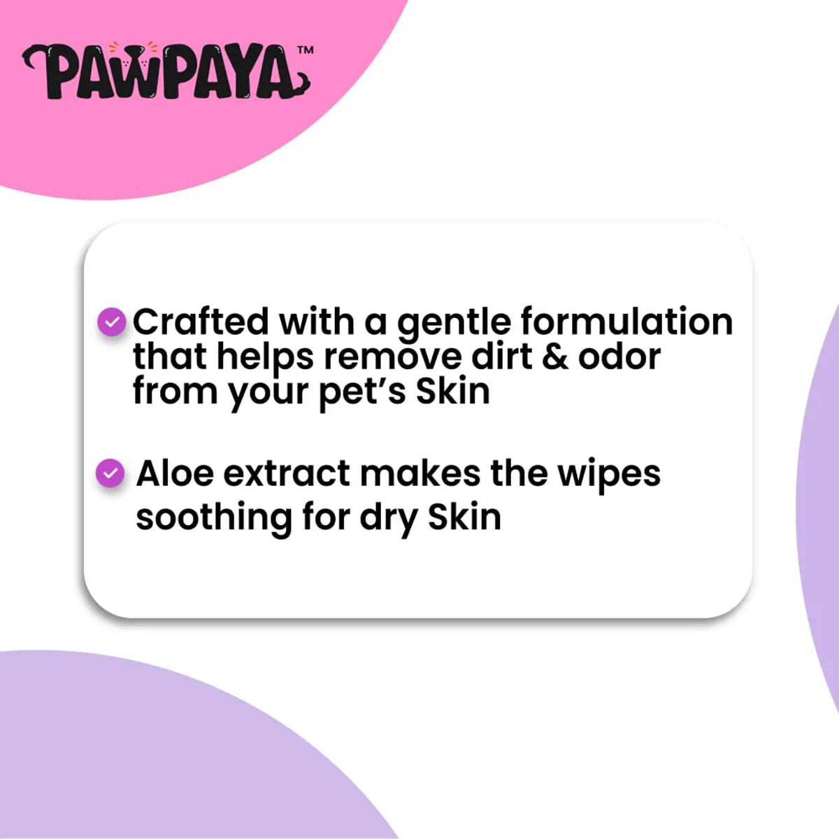 Pawpaya Pet Wipes - 20 x 18cm - Zigly