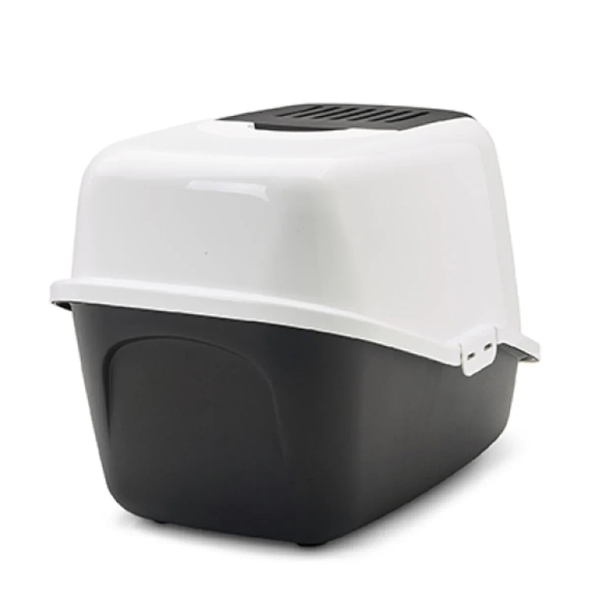 Savic Nestor Cat Toilet Home Black - 22x15x15 Inch - Zigly