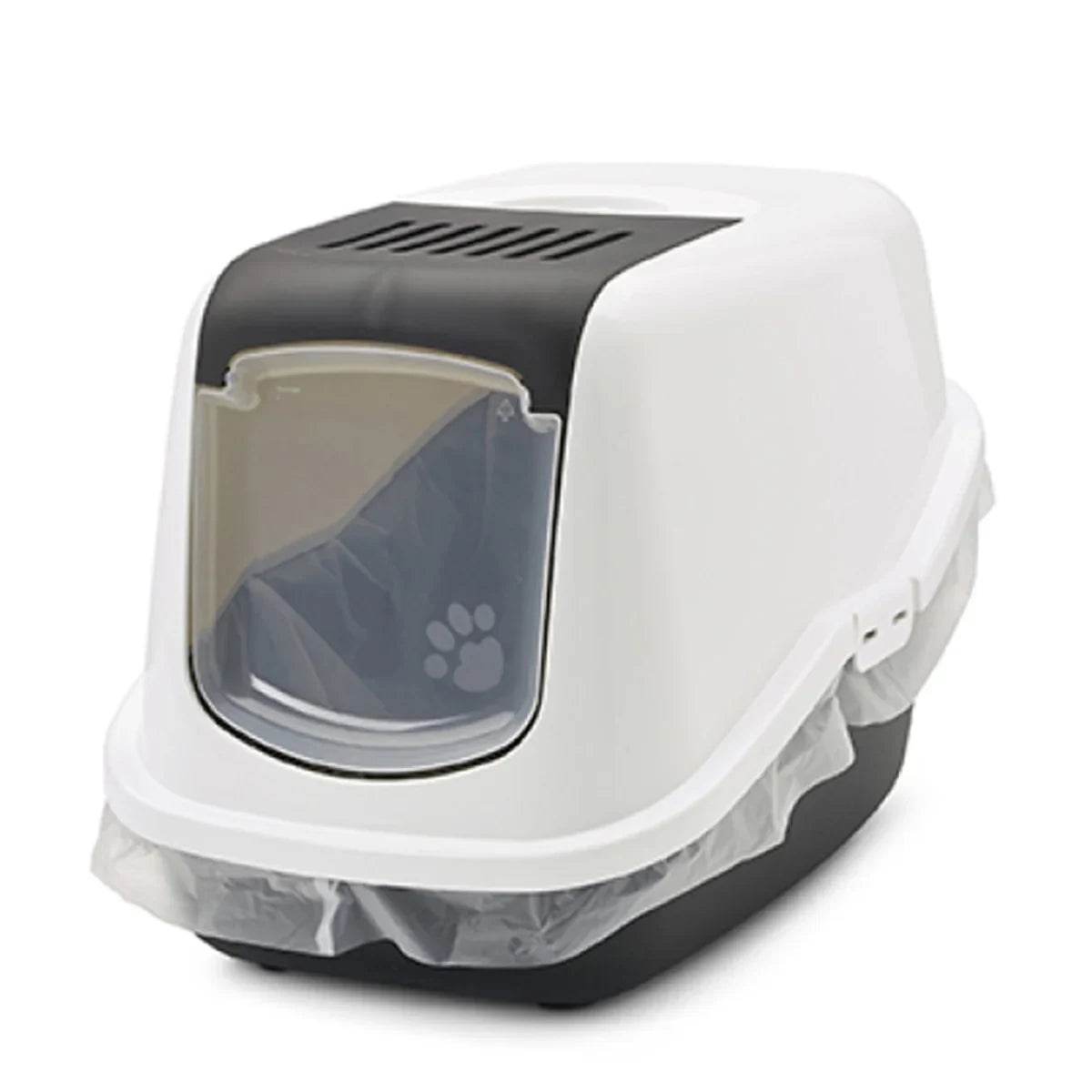 Savic Nestor Cat Toilet Home Black - 22x15x15 Inch - Zigly