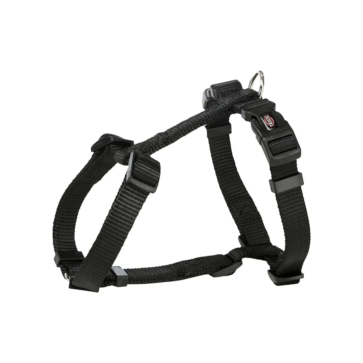 Trixie Premium Nylon H Type Dog Harness - Black - Zigly