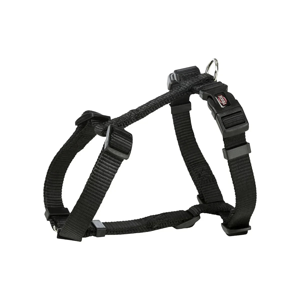 Trixie Premium Nylon H Type Dog Harness - Black - Zigly