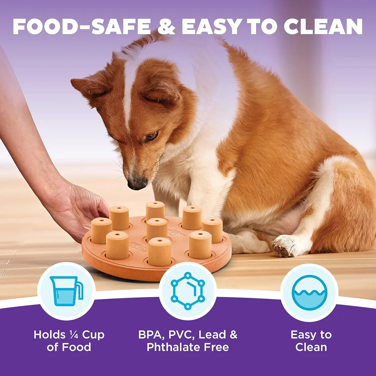 Outward Hound Smart Composite Interactive Dog Toy - 23cm - Orange - Zigly