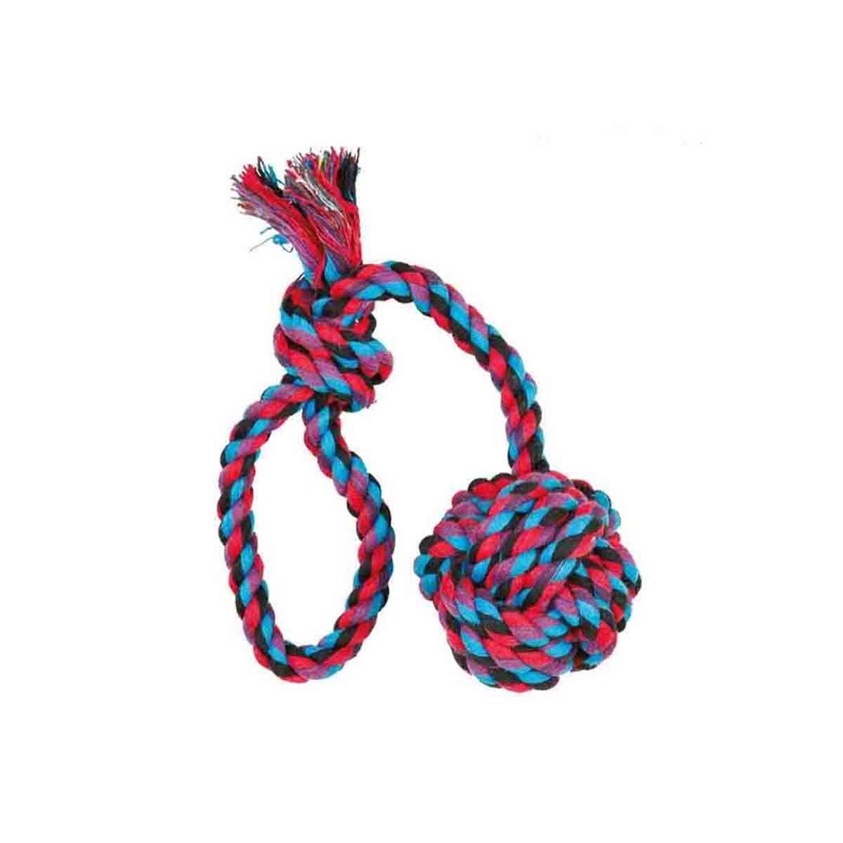 Trixie Playing Rope With Woven-In Ball Dog Toy - Dia 5.5Cm/30Cm - Zigly