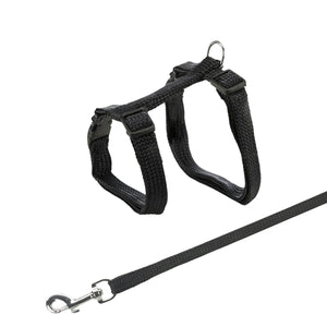 Trixie Cat Harness With Leash - 22-42cm/10mm 1.25 M Various Colours - Zigly
