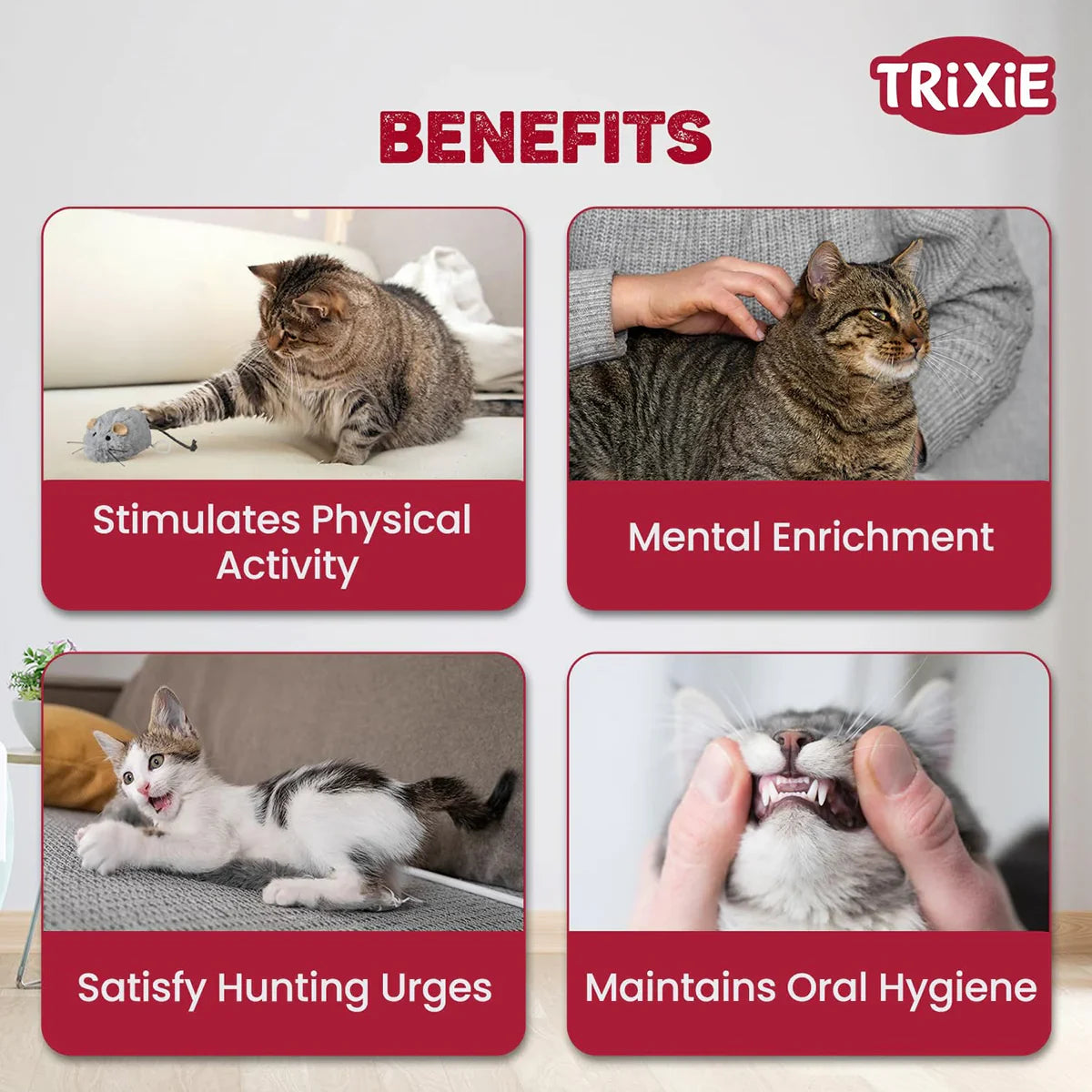 Trixie Wriggle Cat Toy - 8cm - Zigly