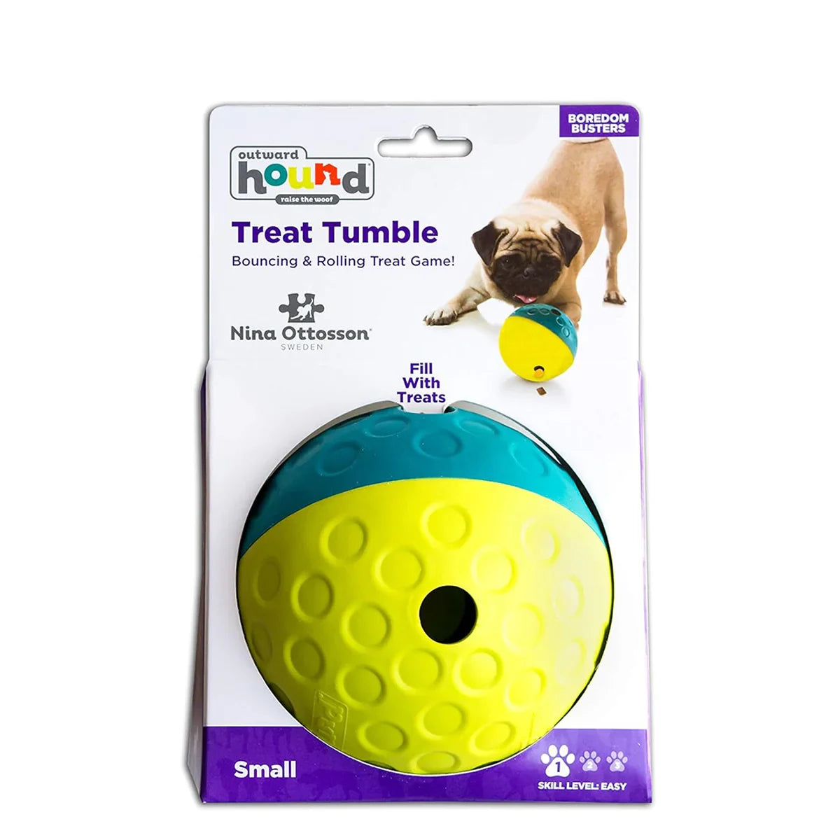 Outward Hound Nina Ottosson Treat Tumble Ball Dog Toy - Large - Zigly