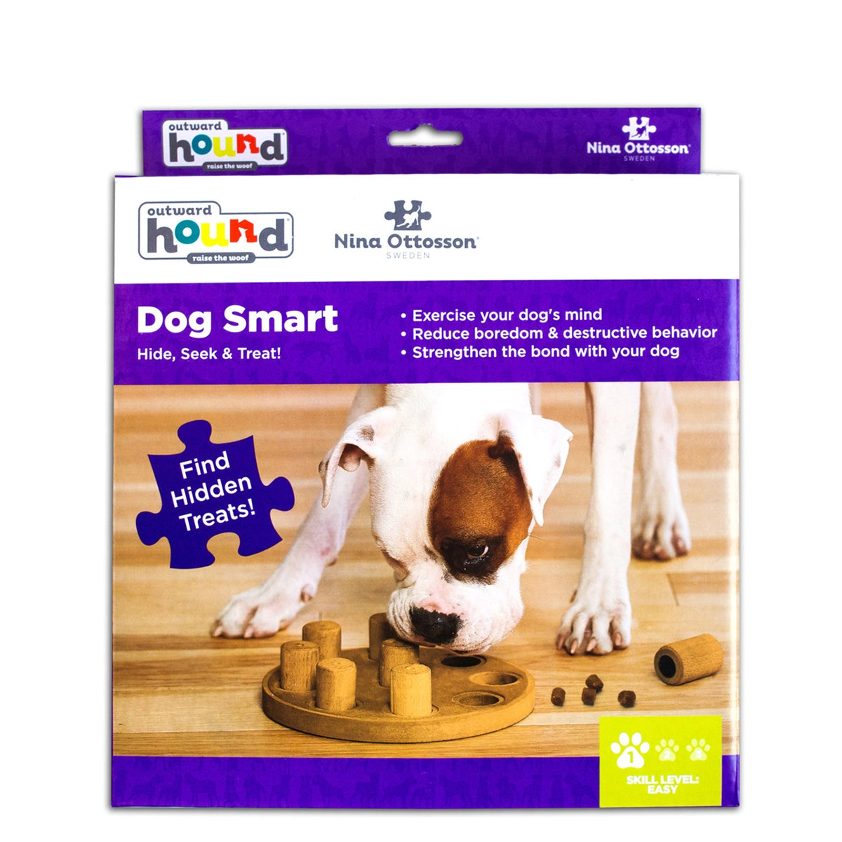Outward Hound Nina Ottosson Dog Smart Composite Game Puzzle Dog Toy - (Level 1 Beginner)