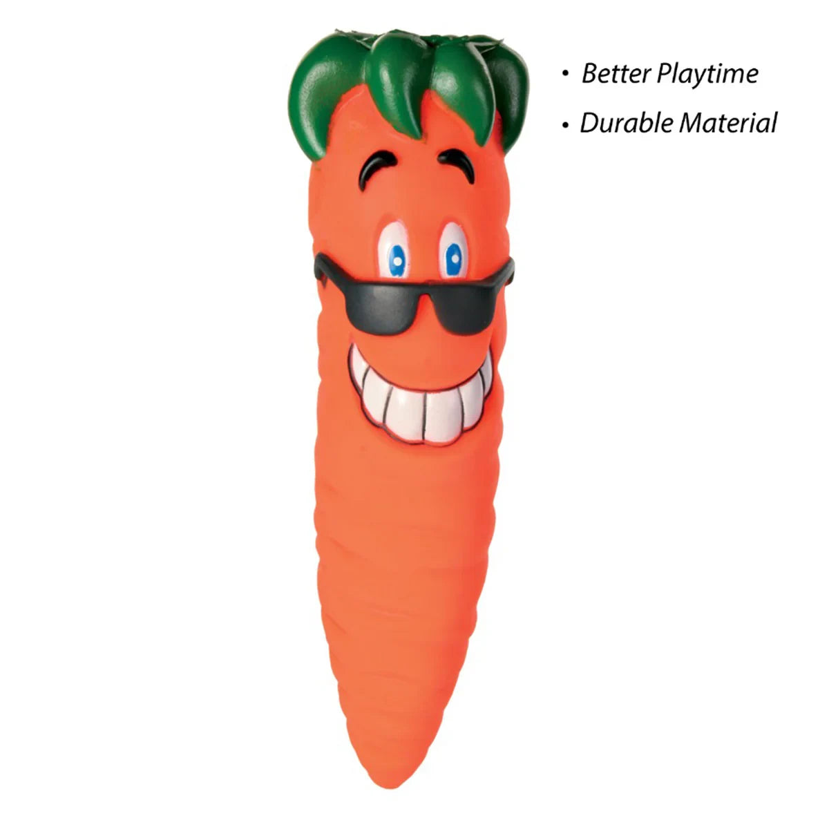 Trixie Carrot Snack-Toy Vinyl Squeaky Dog Toy - 20cm - Zigly