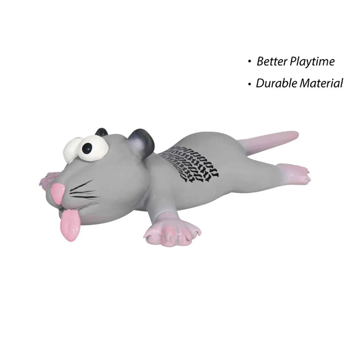 Trixie Rat or Mouse Latex Squeaky Dog Toy - 22cm - Zigly