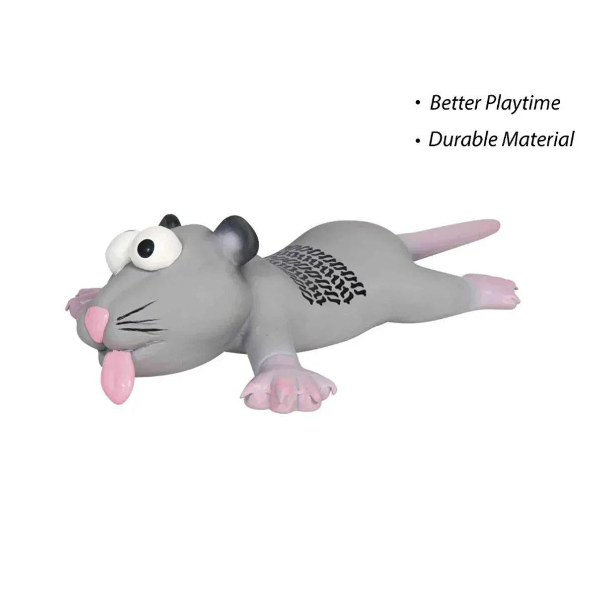 Trixie Rat or Mouse Latex Squeaky Dog Toy - 22cm - Zigly