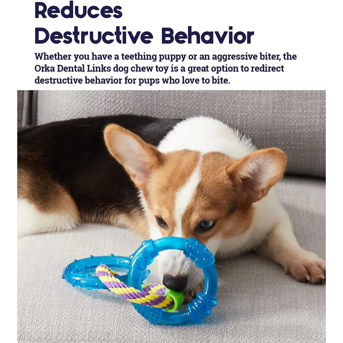 Nina Ottoson Orka Dental Links Dog Chew Toy - Zigly