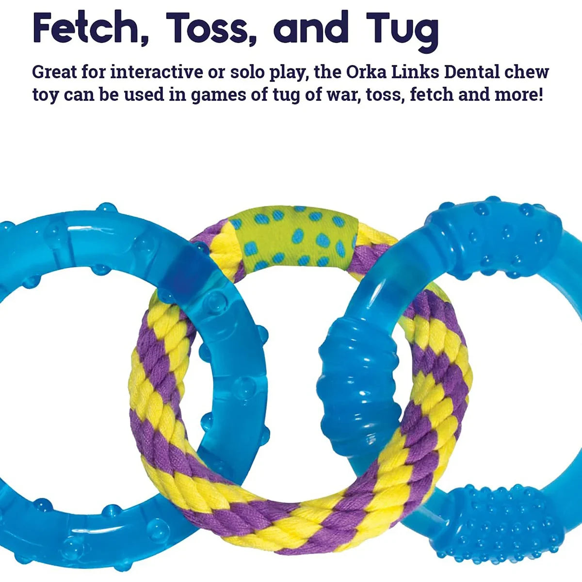 Nina Ottoson Orka Dental Links Dog Chew Toy - Zigly