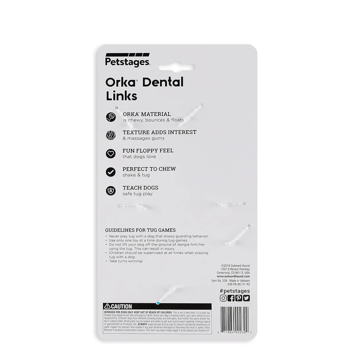 Nina Ottoson Orka Dental Links Dog Chew Toy - Zigly