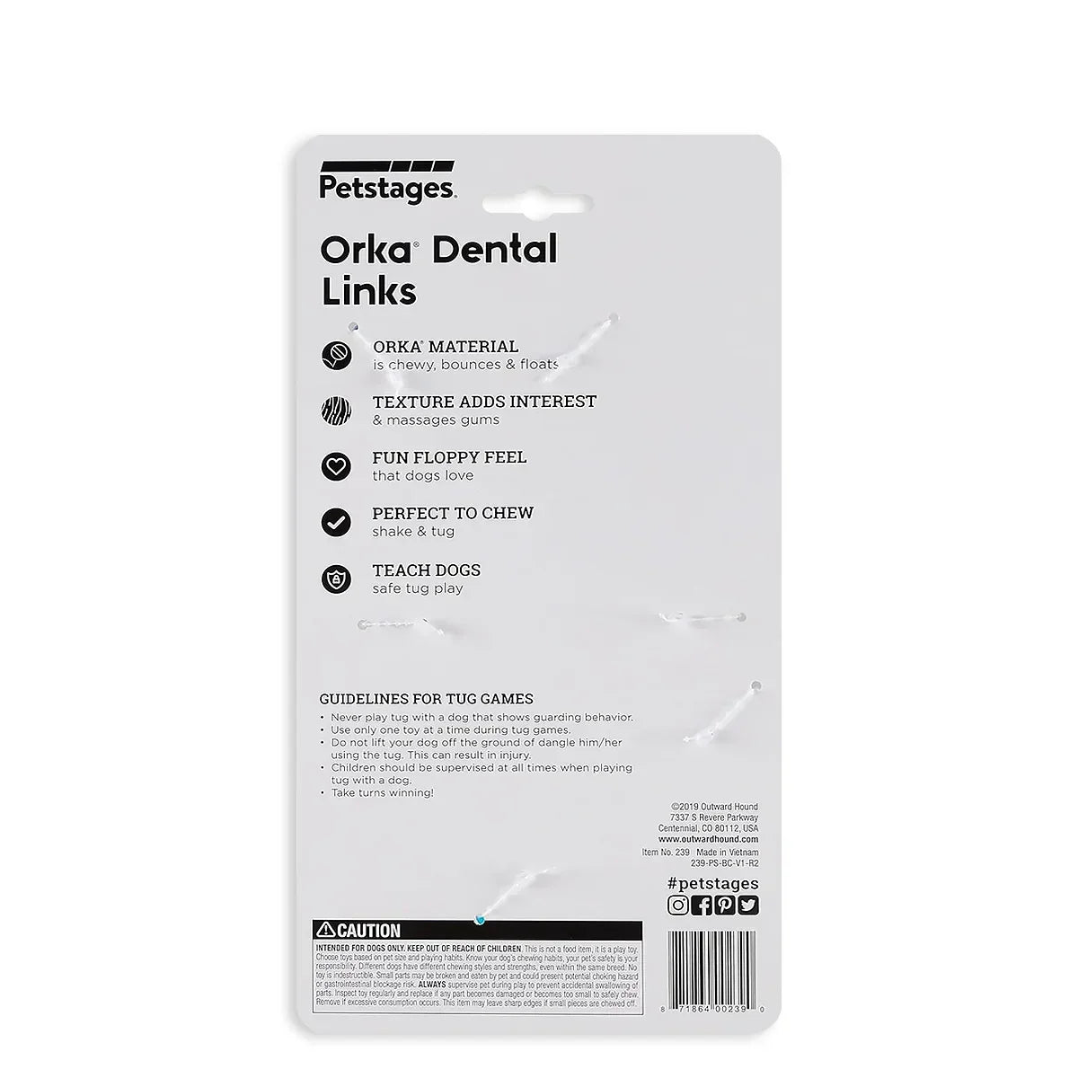 Nina Ottoson Orka Dental Links Dog Chew Toy - Zigly