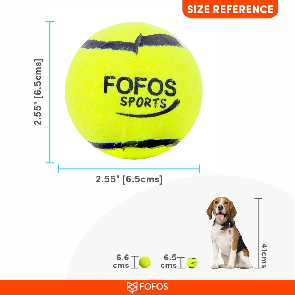 Fofos Sports Fetch Ball Dog Toy - Zigly