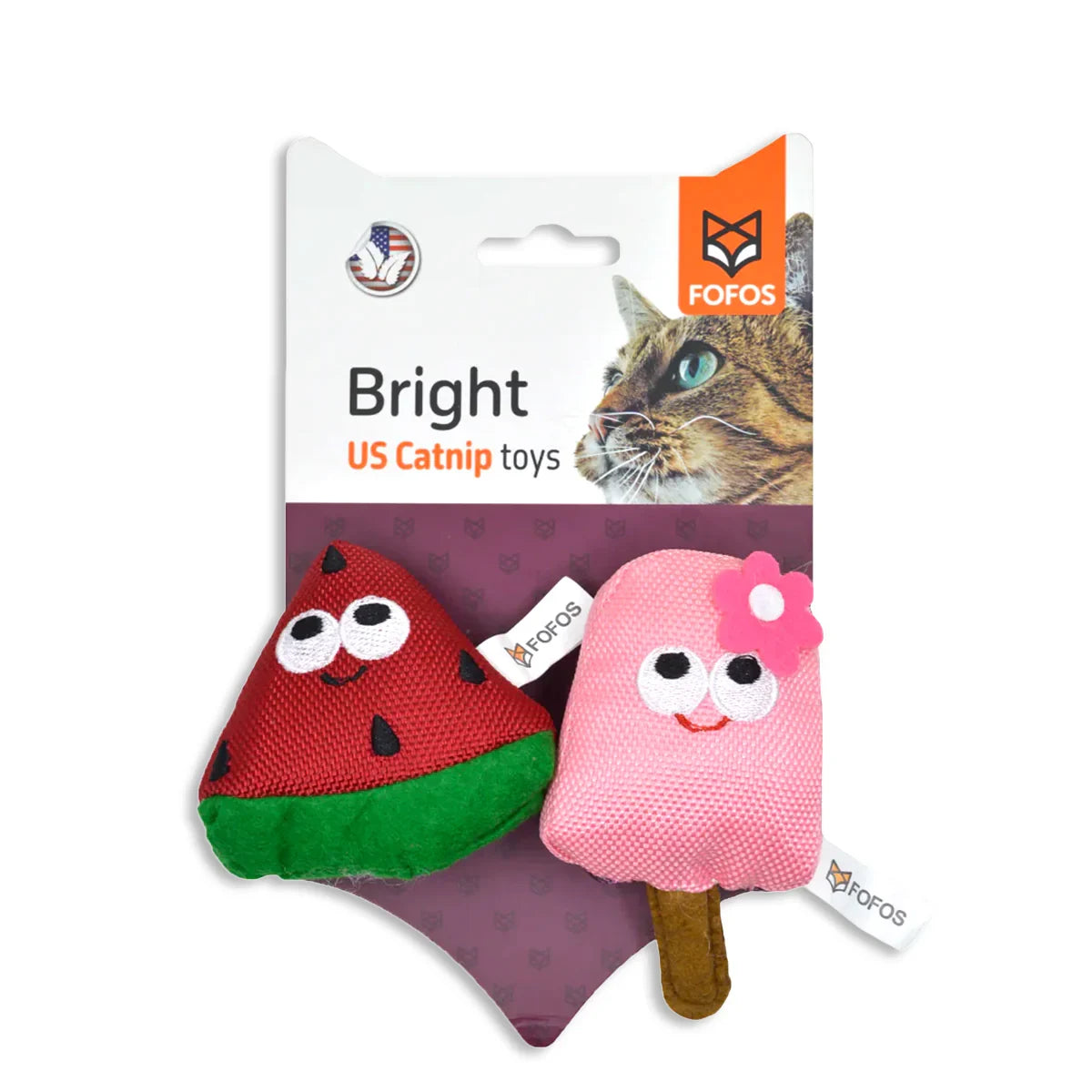 Fofos Summer Cat Toy  Watermelon with Popsicle - Zigly