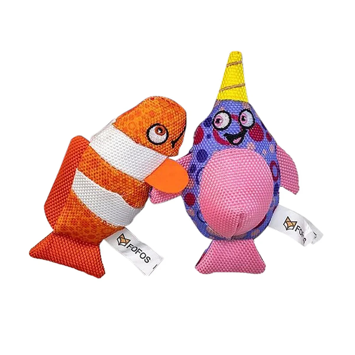 Fofos Summer Cat Toy  Whales with Clown Fish - Zigly