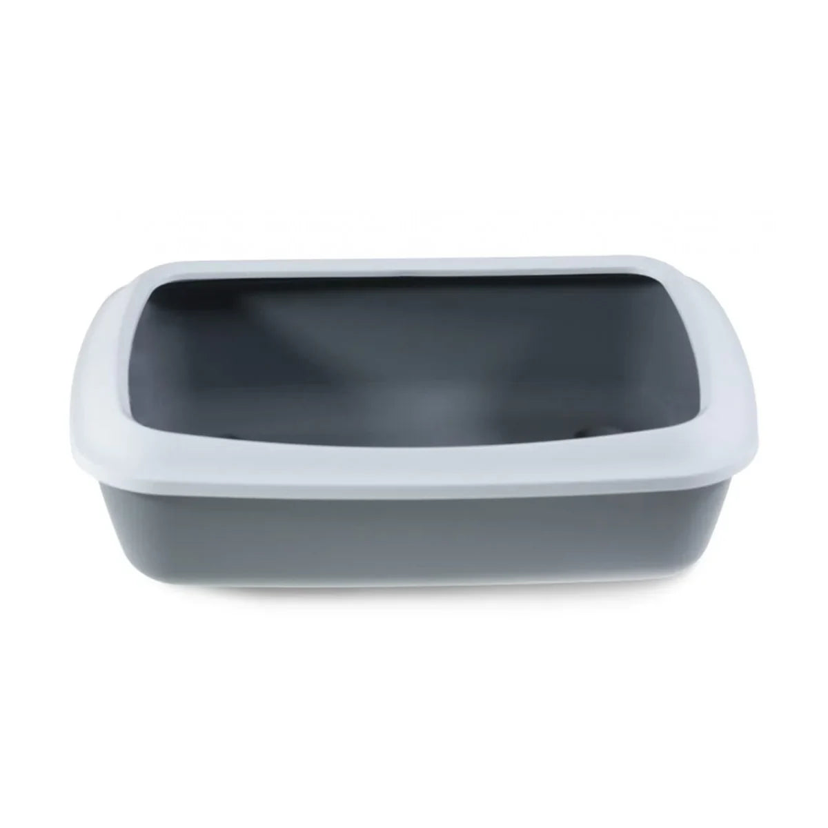 Savic Iriz Cat Litter Tray with Rim Cold Grey - Zigly