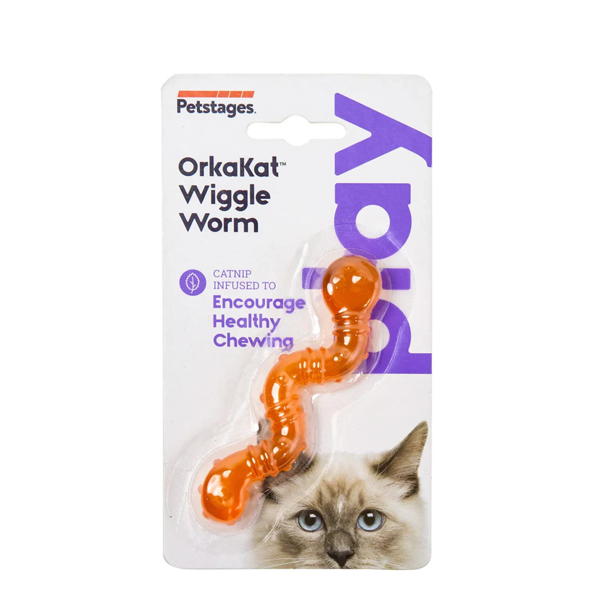 Outward Hound ORKA Kat Wiggle Worm Cat Toy - 9cm - Zigly