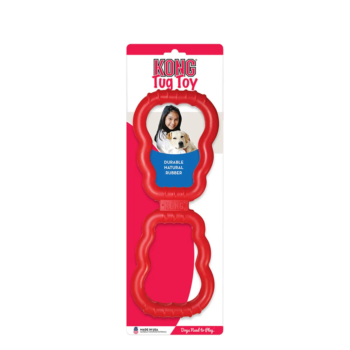 Kong Tug Dog Toy - Red - Zigly