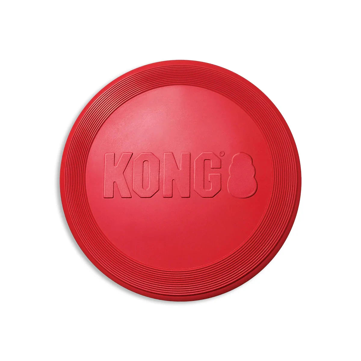 Kong Rubber Flyer Fetch Dog Toy Red  Large - Zigly