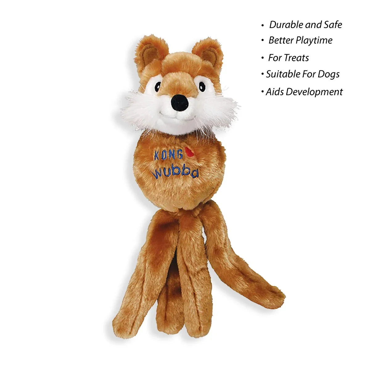 Kong Wubba Friends Squeaky Plush Dog Toy - Assorted - Large - Zigly