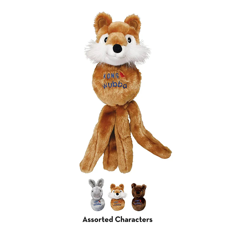 Kong Wubba Friends Squeaky Plush Dog Toy - Assorted - Large - Zigly