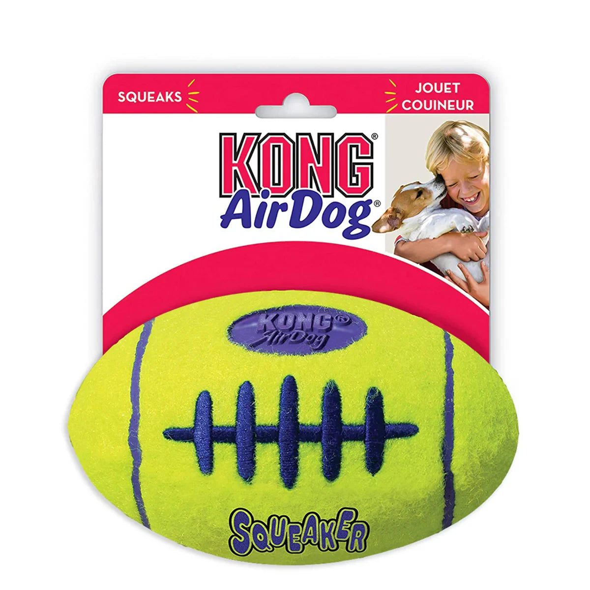 Kong AirDog Football Squeaker Toy - Zigly