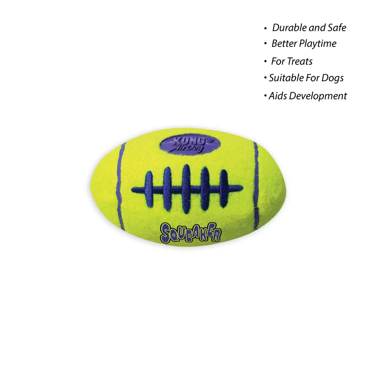 Kong AirDog Football Squeaker Toy - Zigly