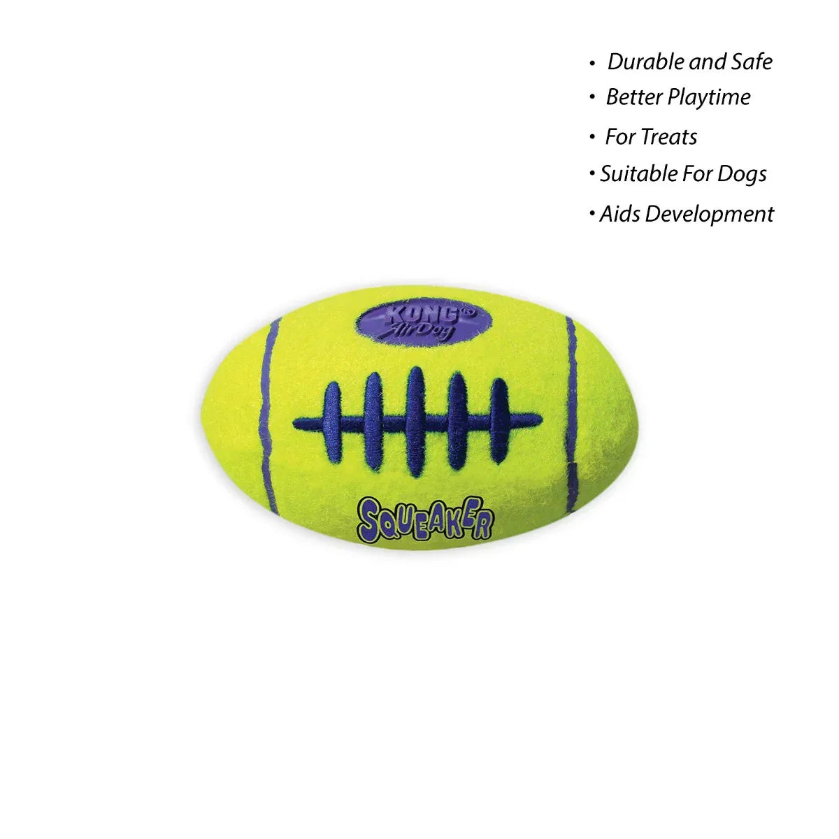 Kong AirDog Football Squeaker Toy - Zigly