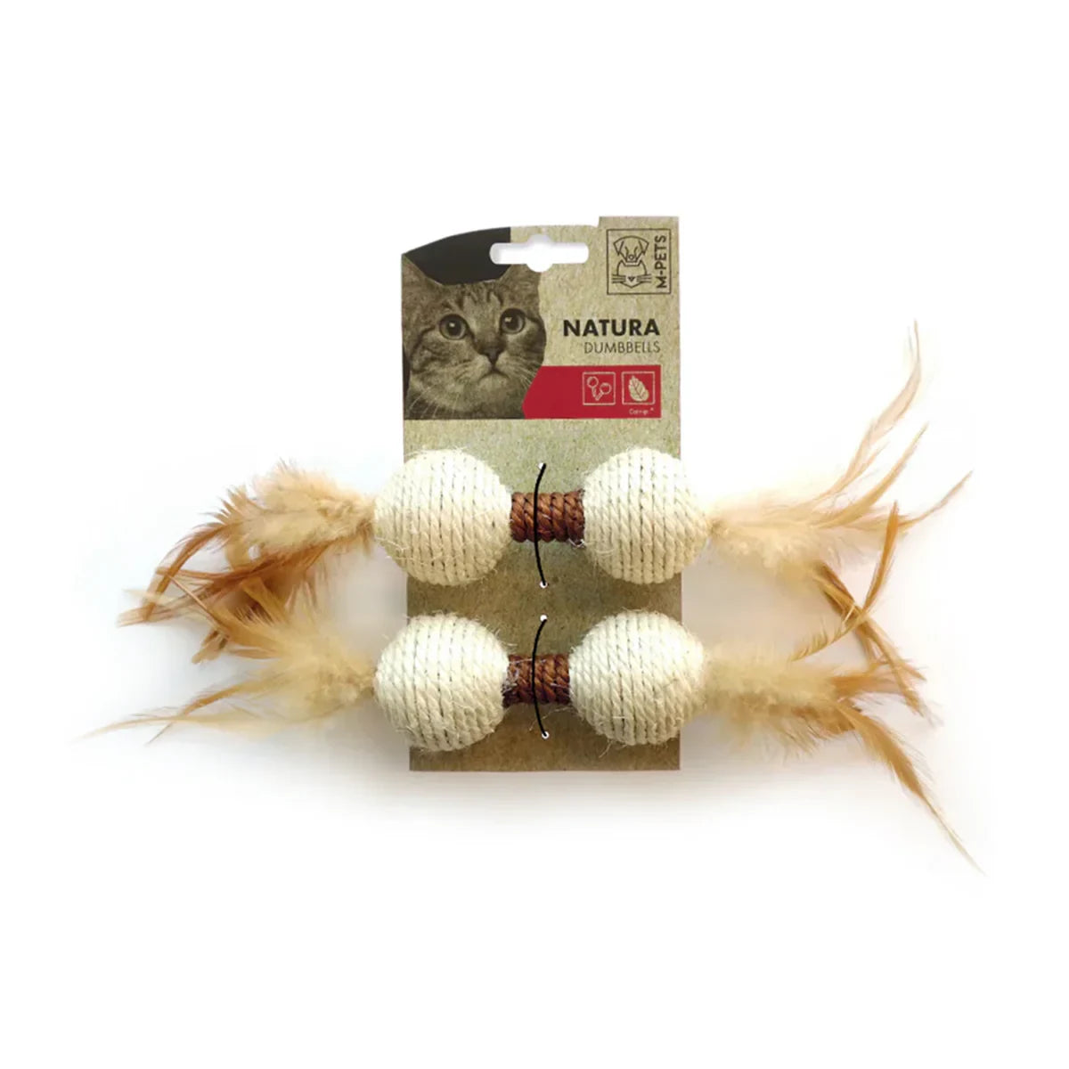 M-Pets Natura Dumbbell Cat Toy - Zigly