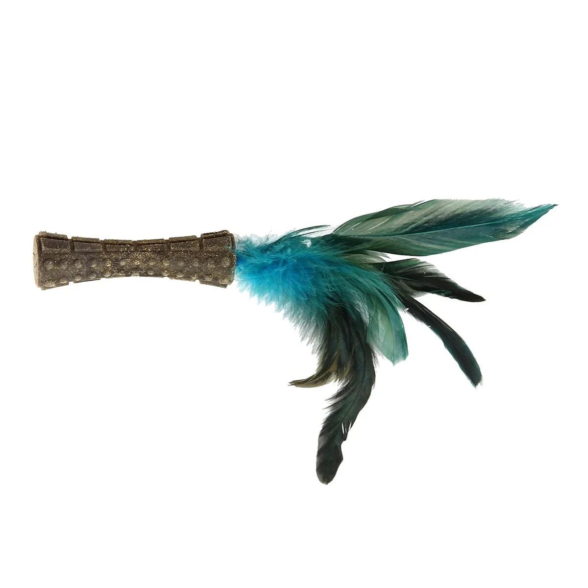 GiGwi Catnip Johnny Stick W/Natural Feather - Green - Zigly