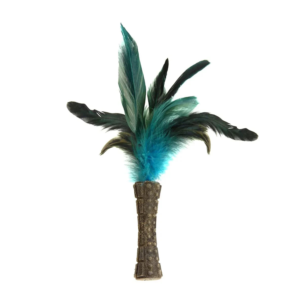 GiGwi Catnip Johnny Stick W/Natural Feather - Green - Zigly