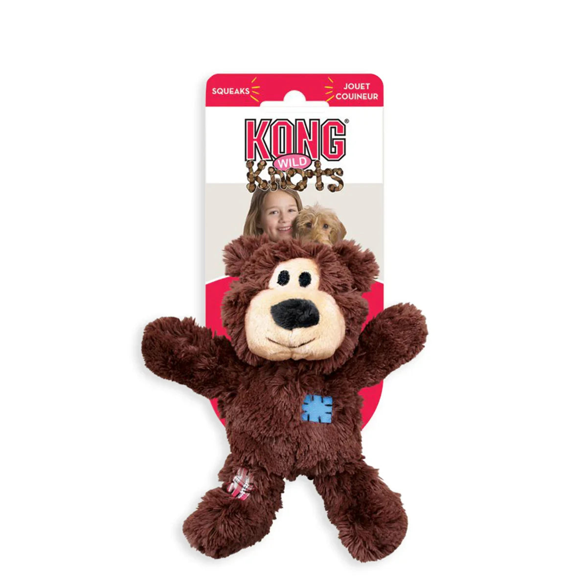 Kong Wild Knots Bear Plush Dog Toy - Large - Zigly