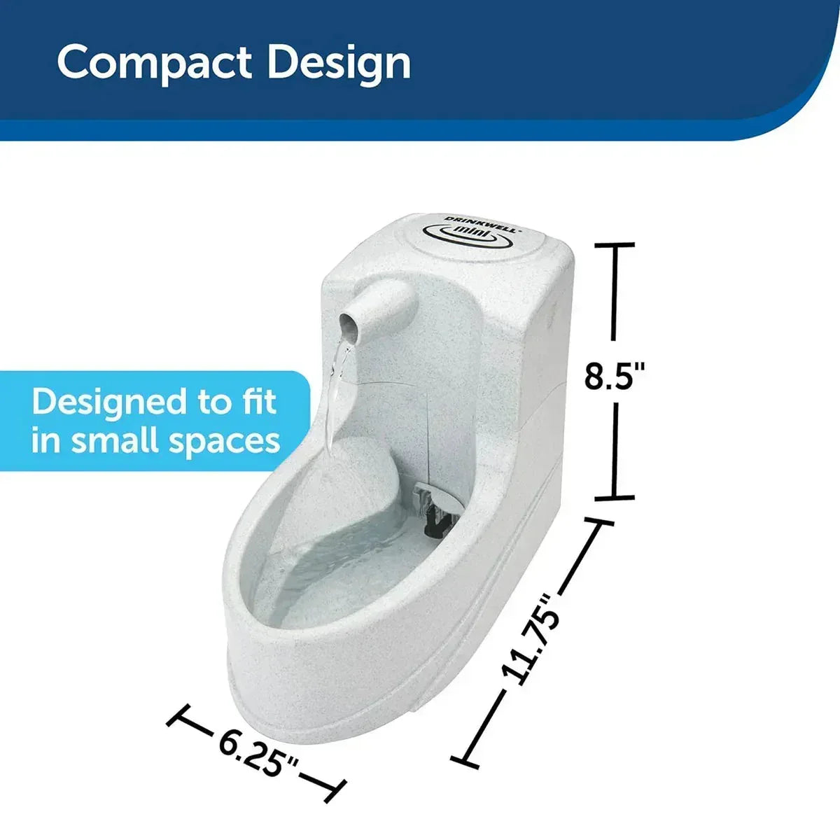 Drinkwell Mini Pet Fountain For Small Dogs & Cats - Zigly