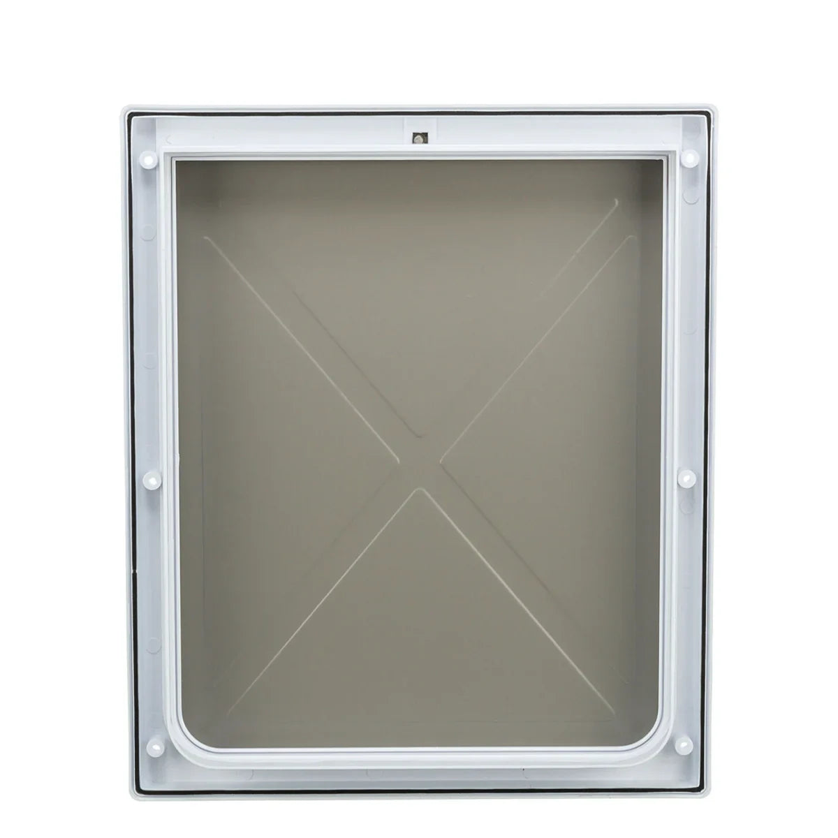 Trixie 2-Way Dog Flap with Tunnel For Dog - M-XL - White - Zigly