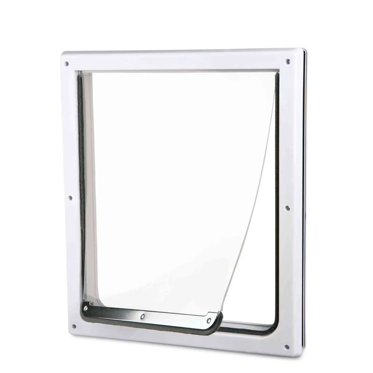 Trixie 2-Way Dog Flap with Tunnel For Dog - M-XL - White - Zigly