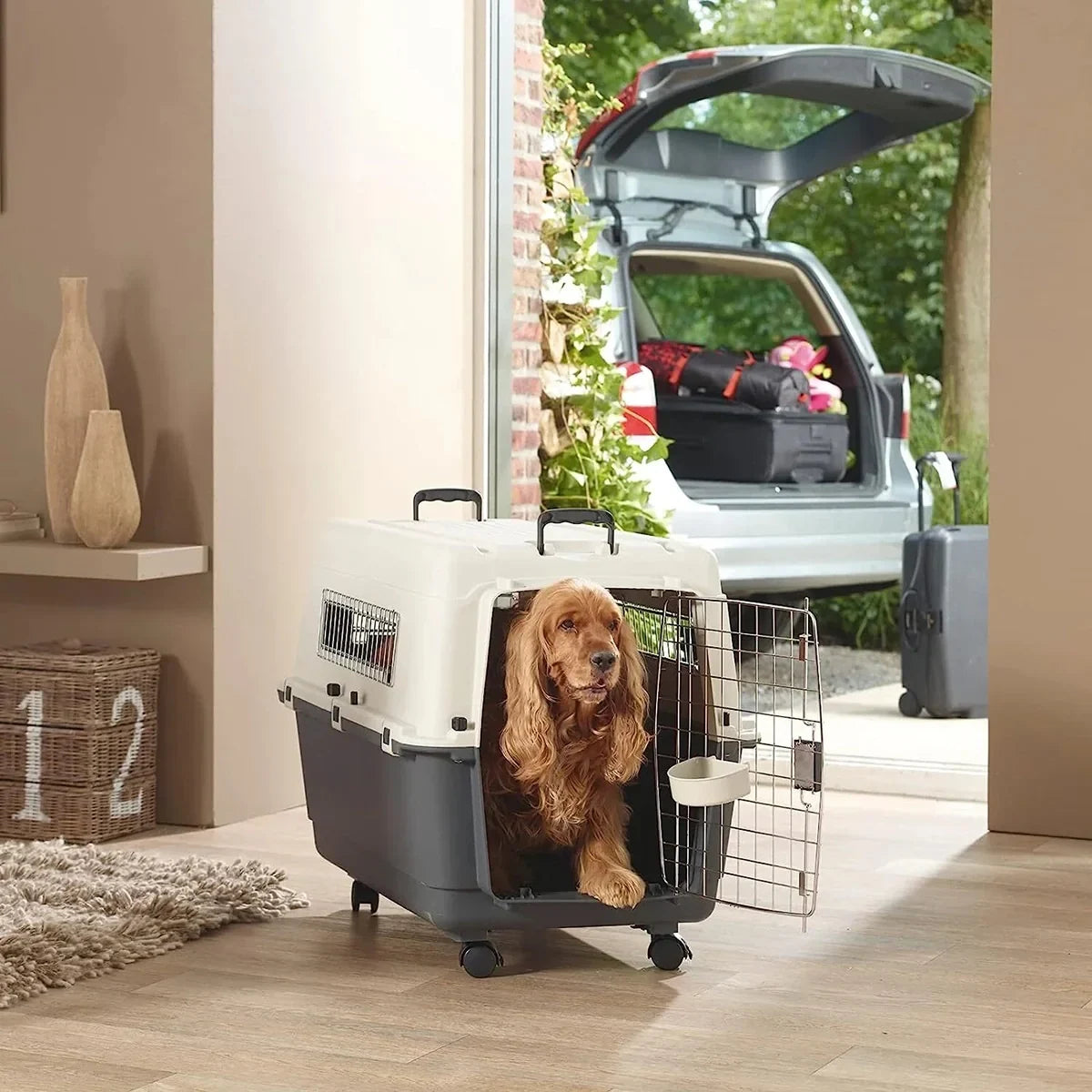 Savic Andes 6 Pet Carrier - Ivory - 36x24x27 inch - Zigly