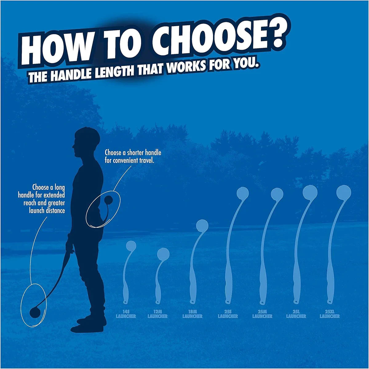 Chuckit! Sport Ball Launcher  Assorted Colours  25 inch length - Zigly