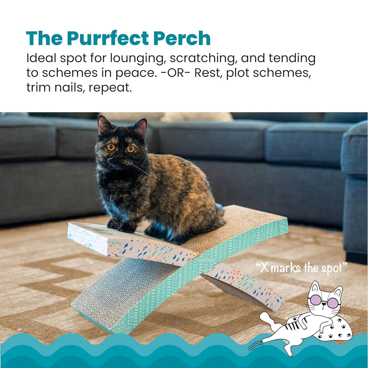 Outward Hound Easy Life Hammock Scratch and Sleep-54X35X8cm - Zigly