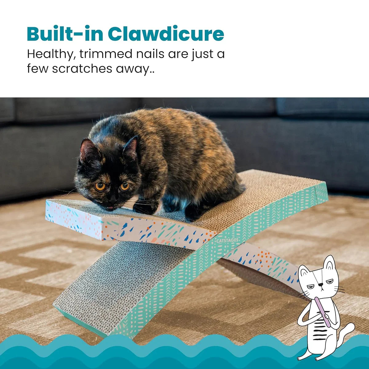 Outward Hound Easy Life Hammock Scratch and Sleep-54X35X8cm - Zigly