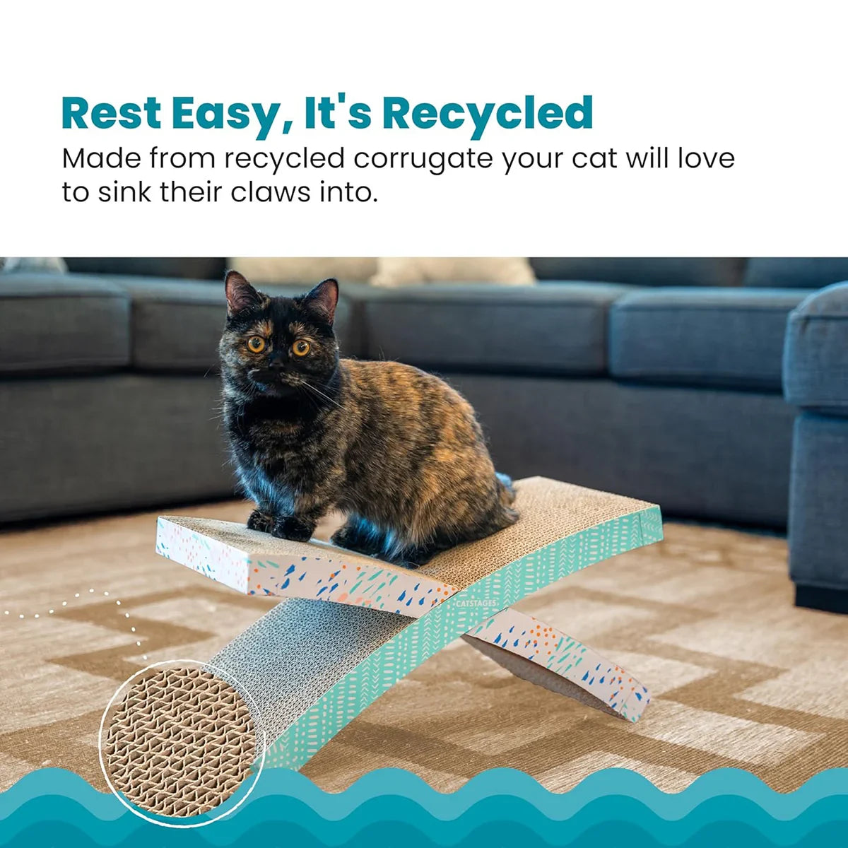 Outward Hound Easy Life Hammock Scratch and Sleep-54X35X8cm - Zigly