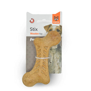 Fofos Woodplay Bone Dog Chew Dog Toy - Zigly